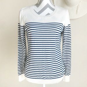 Banana Republic Striped Crew neck Pullover sweater